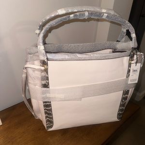 Authentic Coach Harmony Hobo 33 IN Colorblock With Snakeskin Detail